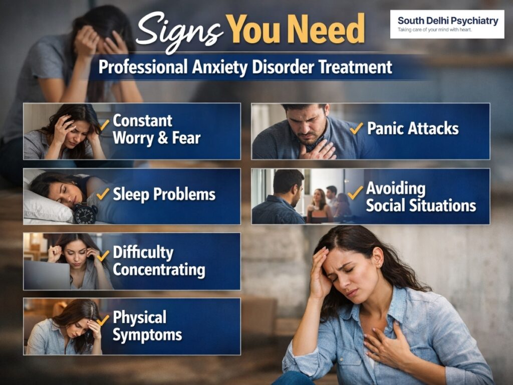 signs you need professional anxiety disorder treatment
