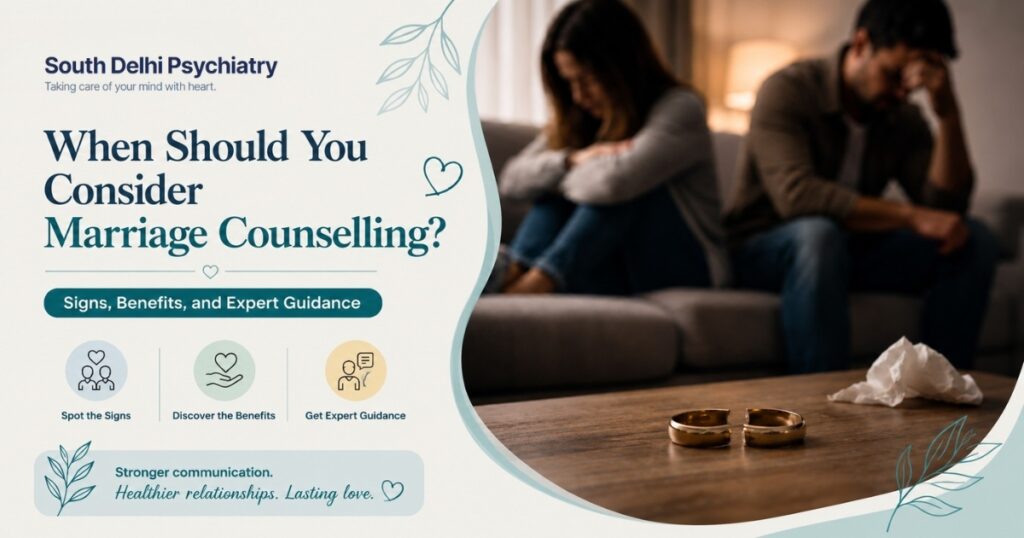 When Should You Consider Marriage Counselling? Signs, Benefits, and Expert Guidance in Delhi marriage counselling in south delhi