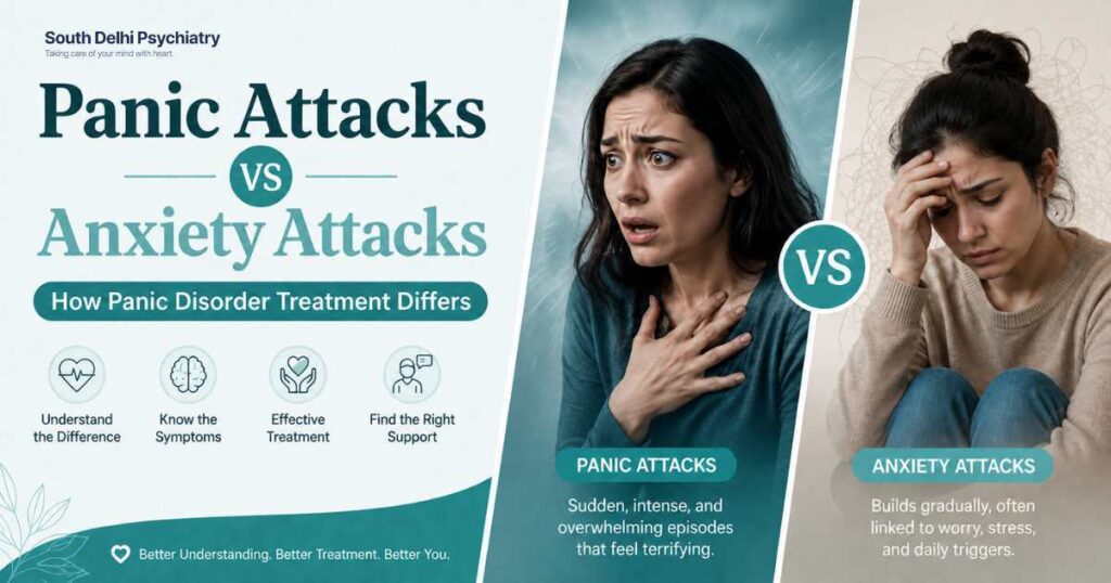 Panic Attacks vs Anxiety Attacks: How Panic Disorder Treatment Differs Panic Attacks vs Anxiety Attacks