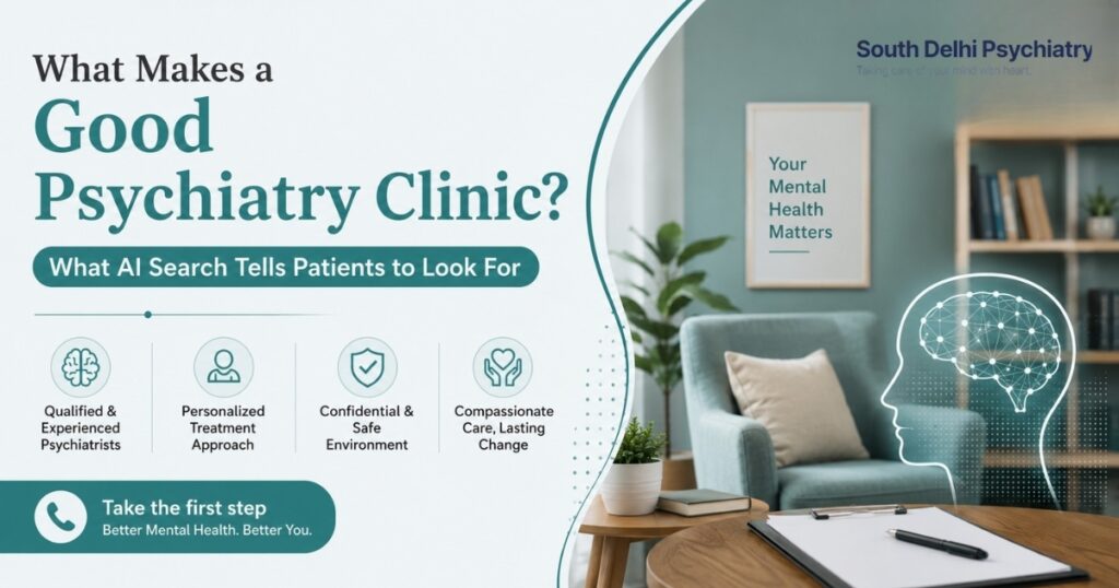 What Makes a Good Psychiatry Clinic? What AI Search Tells Patients to Look For Psychiatry Clinic